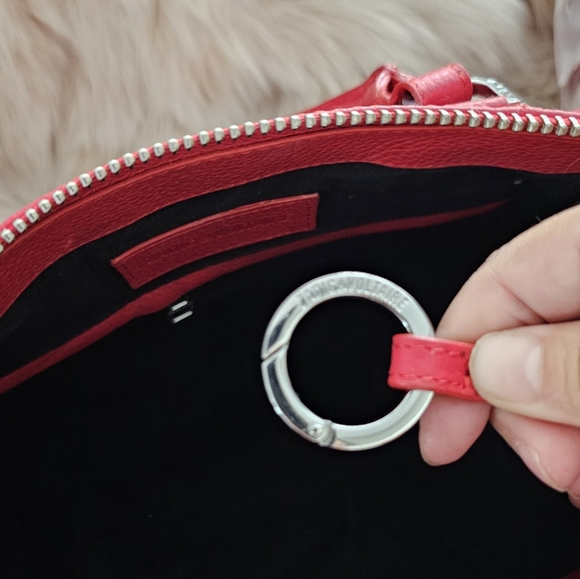 Zadig & Voltaire Sunny Medium Red Bowling Hand & Shoulder Bag - Picture 8 of 12